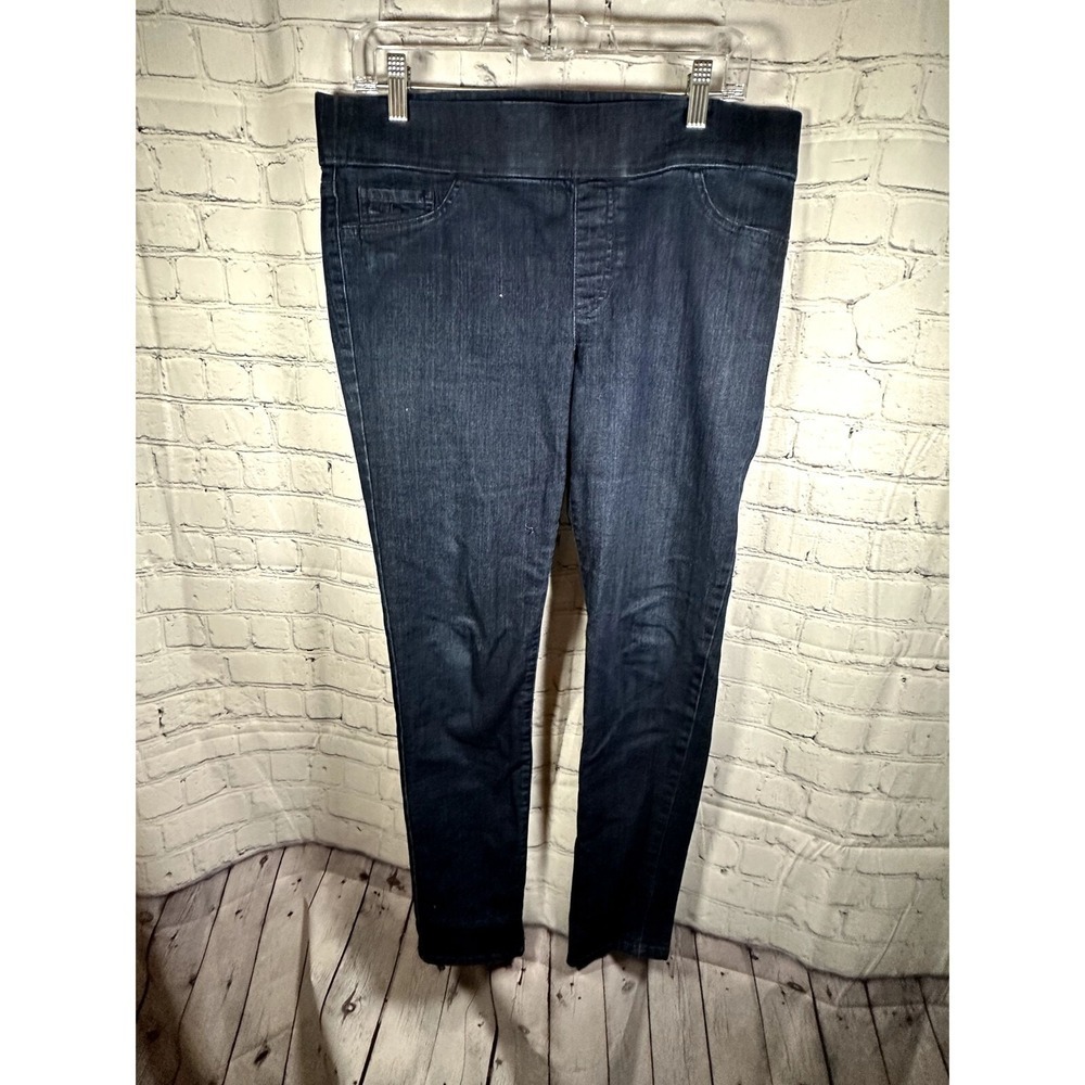 Lauren Jeans Co Ralph Lauren Womens Dark Wash Pull On Denim Leggings Size 10